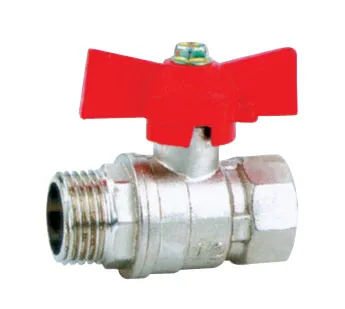 Forged brass ball valve for plumbing