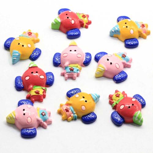 100pcs niedliches Harz Cartoon Tier Elefant Flatback Cabochon DIY dekorative Handwerk Scrapbooking