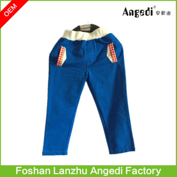 Blue boys cotton twill material woven pants