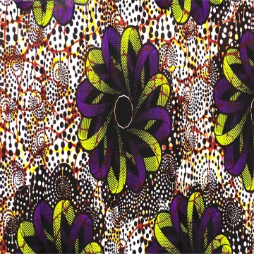 Eco-friendly Printed Wax Polyester Knit Wax Linning Fabrics