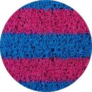 Foam backing line zebra PVC coil mat