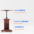 Rolling Adjustable Laptop Notebook Desk Table Stand-Up