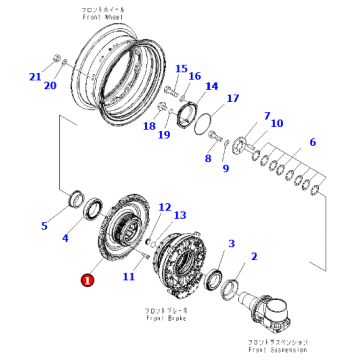 Wheel hub assembly 561-27-71212 dump mining truck HD785-7