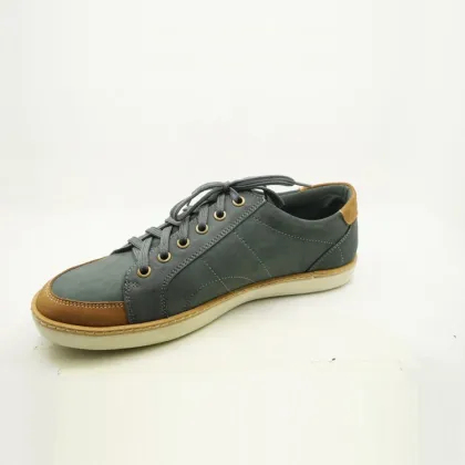 factory export directly soft nubuck upper color match men leather snickers shoes