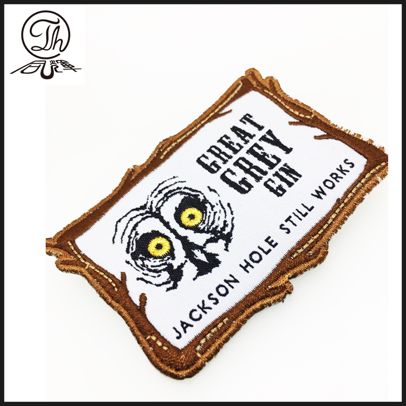 custom printed logo cloth tag woven label for garment