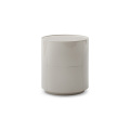 Modern Style White Round Solid Wood Bedside Tables