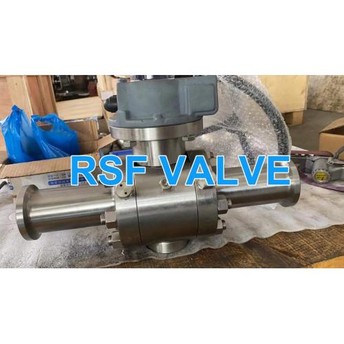 Hub se termine une valve à billes montée Trunnion 2500 lb