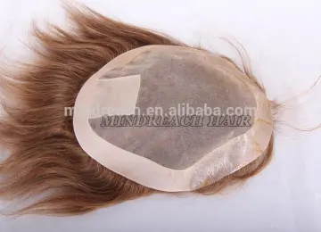 Wholesale high quality human natural hair super thin skin toupee