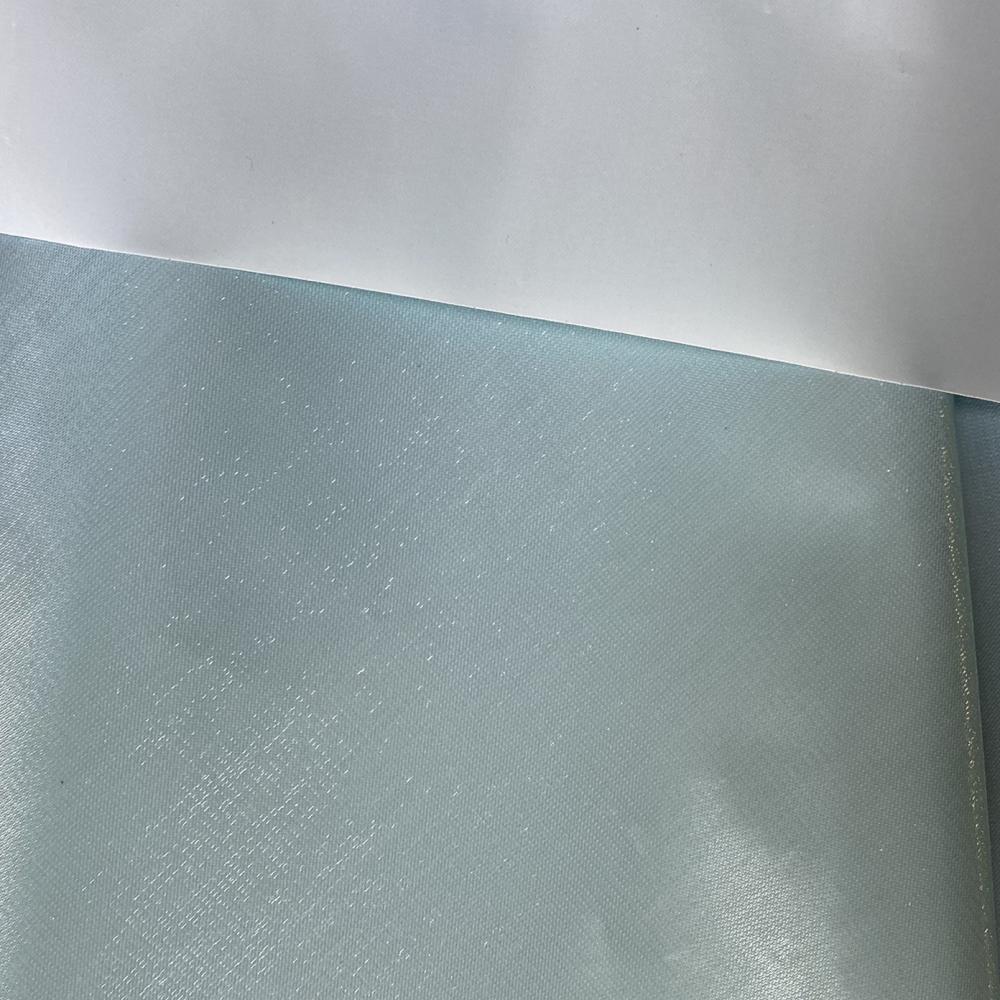 Shiny Satin Fabric With Pvc Coating