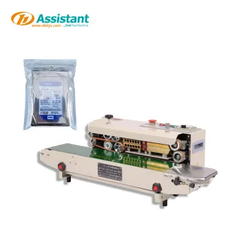 DL-6CFR-900 Conveyor Bag Sealing Machine for Plastic Bags, Vacuum, and Nitrogen Flushing