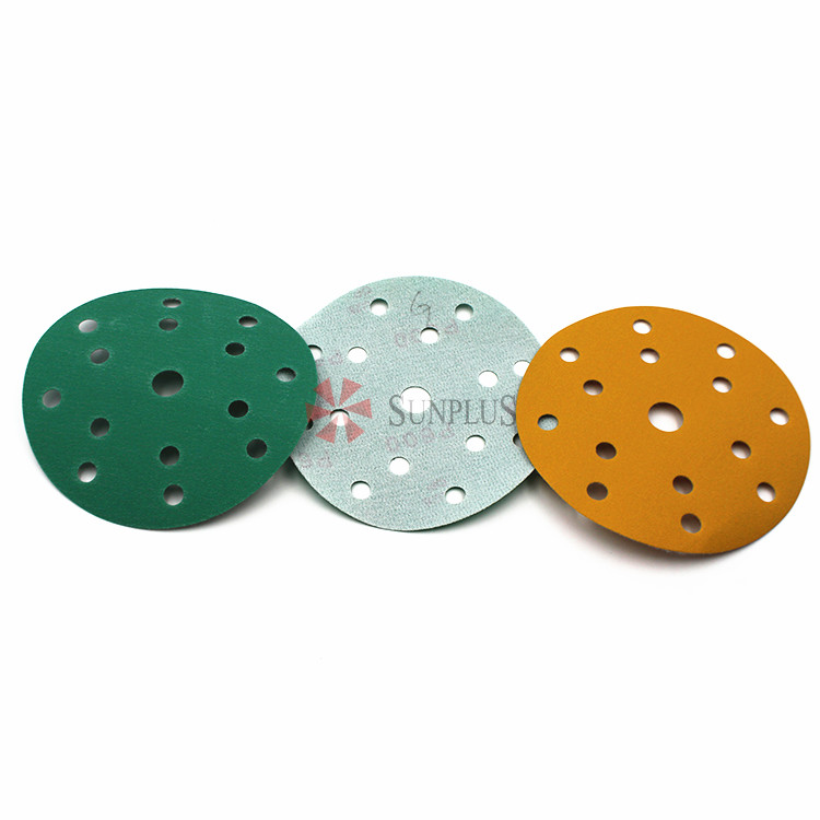 Film Green Sandpaper Sanding Disc Aluminum Oxide Abrasive