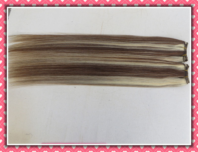 High Quality 100% Human Hair Weave Silk Straight Hair 12