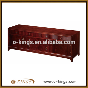 classic hotel bedroom furniture set/ classic solid teak wood cabinet/ hotel solid wood tv cabinet