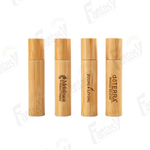 Natural bamboo ball bearing glass bottles