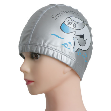 Protezione extra grande Proteggi l'orecchio Ironman Printing PU Cappellino da nuoto PU
