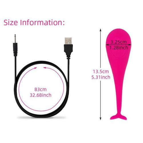 Brinquedo adulto vibrador anal em forma de baleia pequena