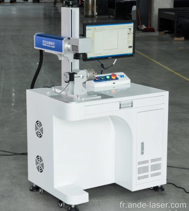 Machine de marquage laser à fibre semi-automatique