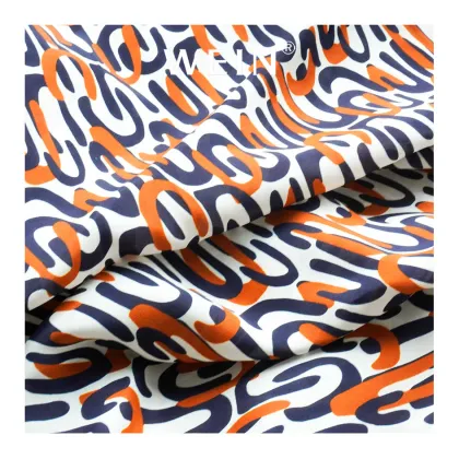 Popular Design Silk Viscose Crepe Geometry Digital Printed Fabric