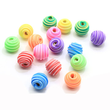 Colorful Soft Clay Round Ball Beads With 2mm Hole Diy Decoration Handmade Ornament Craft Necklace Jewelry Accessories Store