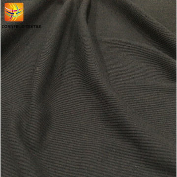 Regular product black dyed rib fabric for clothes