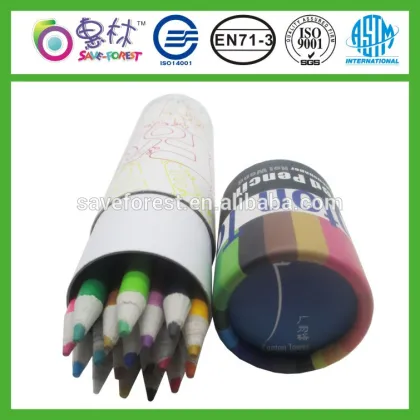 guangzhou stationery color pencils in color tube