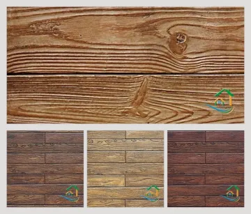 Green wood styles faux stone siding