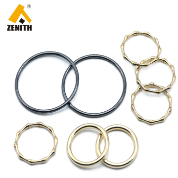 Customizable Round Metal O-Ring Buckles for Handbag Accessories: KR51029, 51030, 51032