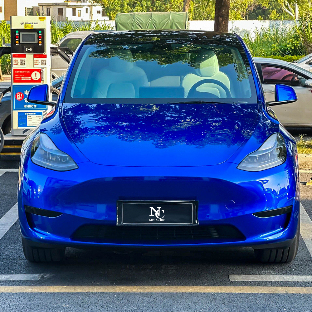 Platinum Klein Blue Car Wrap