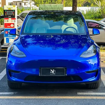 Platinum Klein Blue Car Wrap