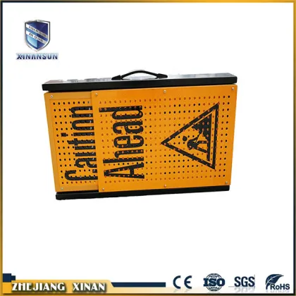 Portable telescopic drunk driving car warning signs board