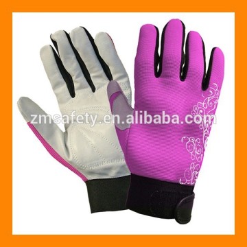 Natural Pig Grain Leather Reinforced Palm Gardening Glove