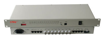 100m Rj-45 Fiber Telephone Optical Transceiver With 2 Channel