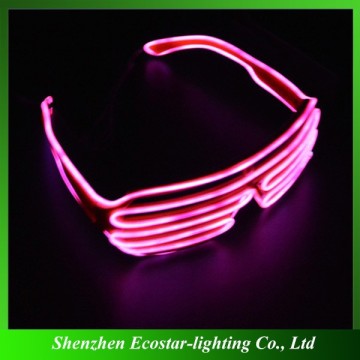 Fashionable el party glasses with music activated