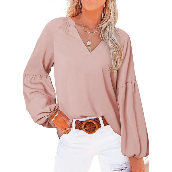 Blouse Office Shirt Top Long Sleeve