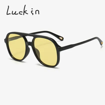2024 Vintage High End Luxury Brand Trendy Square Designer Glasses - UV400 Polarized Sunglasses for Men and Women