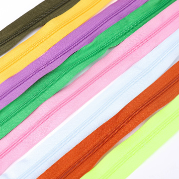 3# Quilt Zippers Nylon 100/120/150 Cm Double Sliders Closed End Colorful Zipper for Sewing Quilt Cover Craft