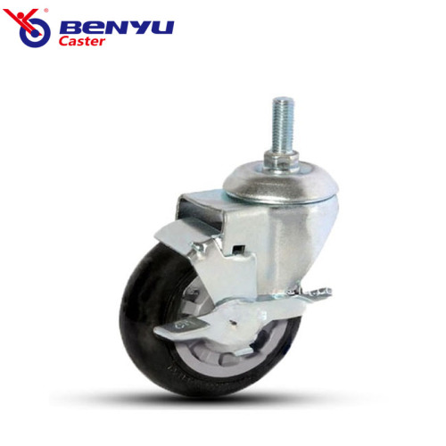 Thread Stem High Quality Medium-Duty PU Caster Wheels