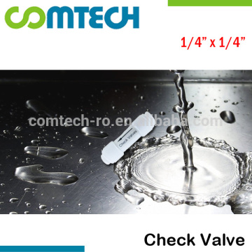 Reverse Osmosis One Way Check Valve Inline 1/4" Straight Connector