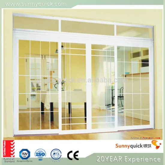 hot sale aluminium sliding bedroom glass door with high quality