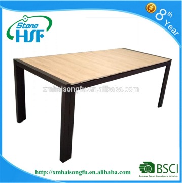 outdoor garden dining ceramic tile table with iron stand