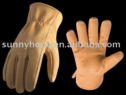 Sunnyhope cow grain leather driver glove,gloves leather gloves