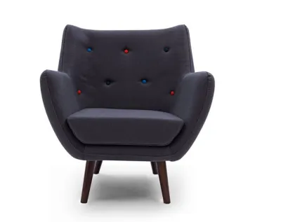 Nordic household solid wood leisure poets sofa