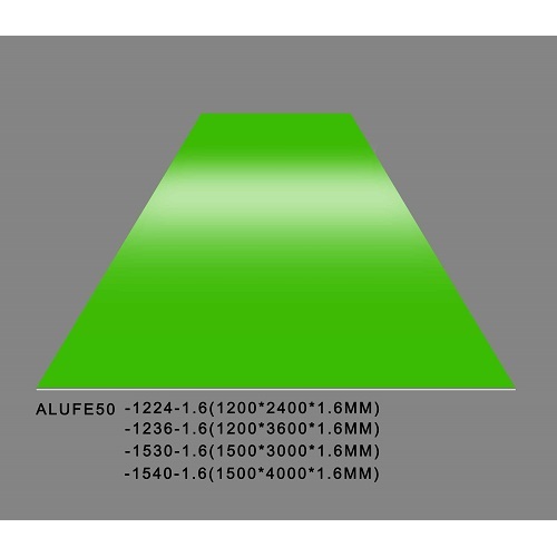 Gloss Apple Green Aluminiumblechplatte 1,6 mm