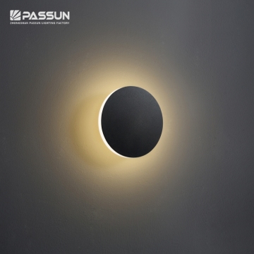 162mm Black Aluminum & Acrylic LED Wall Lamp