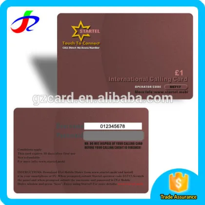 Plastic scratch cards in silk screen card printing