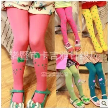 Girls Printed Pantyhose Tights Legging