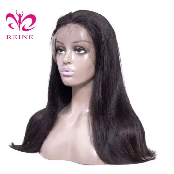 Manufacturer Brazilian Human Hair straight Cuticle Aligned Baby Hair Wig Transparent lace Frontal double drawn  Human Hair wig
