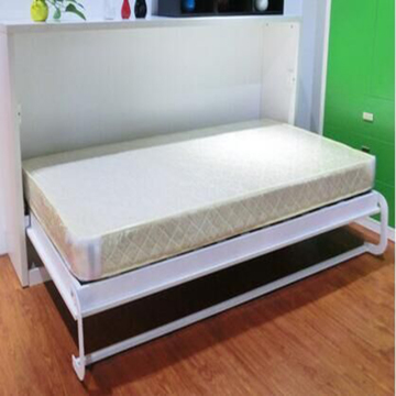Horizontal Elegant White Single Bed In Tl