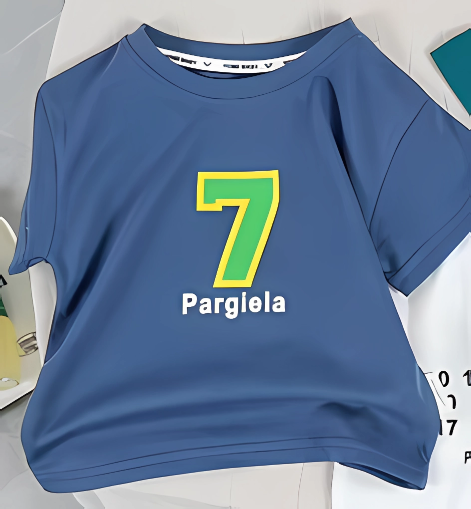 T-shirt de bebê 100% algodão de verão com impressão