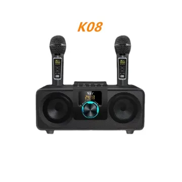 Großhandel 30W Subwoofer -Lautsprecher mit doppelten Mikrofonen - tragbarer drahtloser Außenkaraoke -System K8